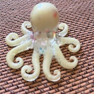 Whimsical Cream Octopus Decor